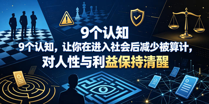 付费文章：9个认知，让你在进入社会后减少被算计，对人性与利益保持清醒-创享网