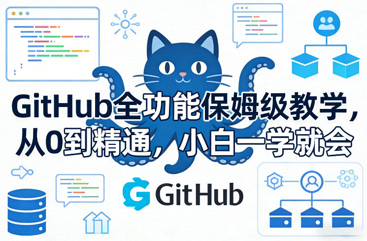 GitHub全功能保姆级教学，从0到精通，小白一学就会-创享网