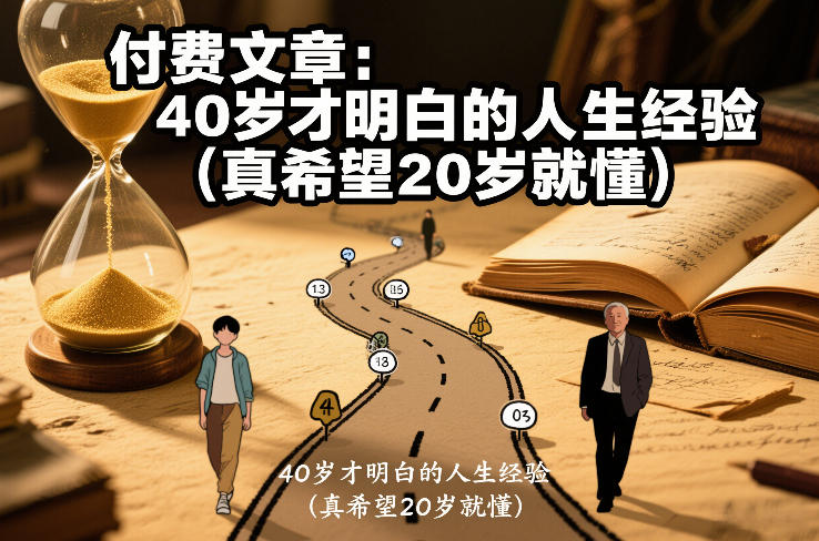 付费文章：40岁才明白的人生经验(真希望20岁就懂)-创享网