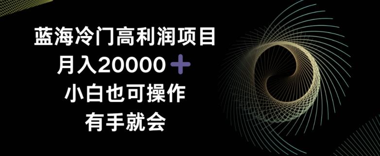蓝海冷门高利润项目月入2000，小白也可操作有手就会 - 创享网-创享网