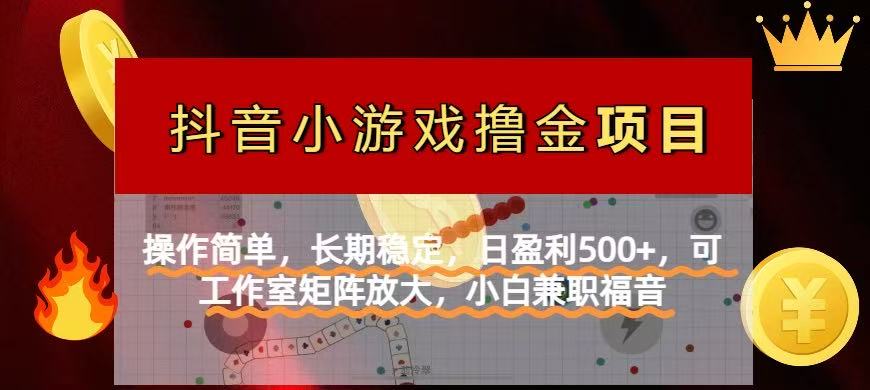 【抖音小游戏发行人计划项目】操作简单，长期稳定，日盈利500+，可工作... - 创享网-创享网