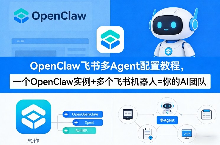 OpenClaw飞书多Agent配置教程(破局星球版)，一个OpenClaw实例+多个飞书机器人=你的AI团队-创享网