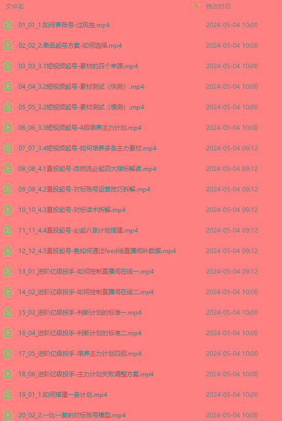 图片[1]-2024单品正价起号，直播素材投流选品：选品课+投流课+素材课+卡首屏/100节 - 创享网-创享网