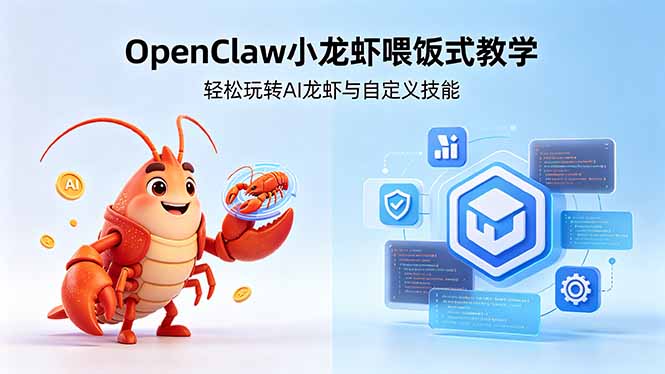 不用懂技术！OpenClaw小龙虾喂饭式教学，轻松玩转AI龙虾与自定义技能 - 创享网-创享网