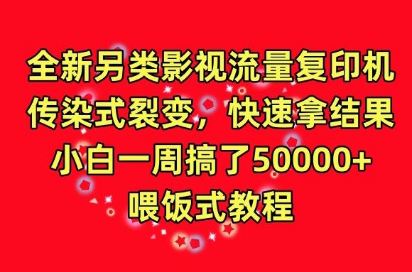 全新另类影视流量复印机，传染式裂变，快速拿结果，小白一周搞了50000+，喂饭式教程【揭秘】 - 创享网-创享网