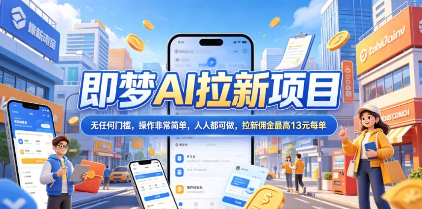 2026年即梦AI拉新项目最新玩法，无任何门槛，操作非常简单，人人都可做，拉新佣金最高13米每单(更新08月07日)-创享网