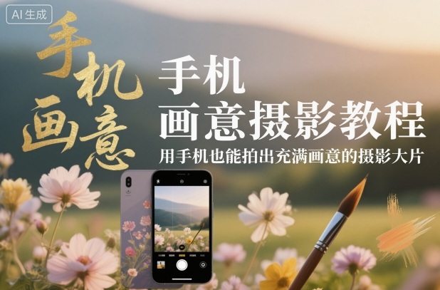 手机画意摄影教程,用手机也能拍出充满画意的摄影大片-创享网
