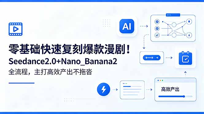 零基础快速复刻爆款漫剧！Seedance2.0+Nano_Banana2全流程，主打高效产出不拖沓 - 创享网-创享网