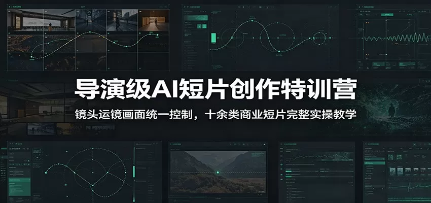 导演级AI短片创作特训营(7月更新Codex)|运镜画面统一控制,十余类商业短片全案例实操