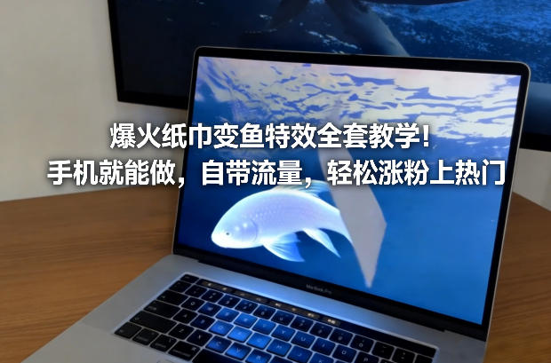 爆火纸巾变鱼特效全套教学！手机就能做，自带流量，轻松涨粉上热门 - 创享网-创享网