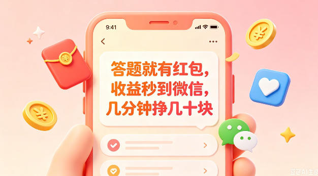 答题就有红包，收益秒到微信，几分钟挣几十块，学生党上班族宝妈都可以玩【揭秘】-创享网