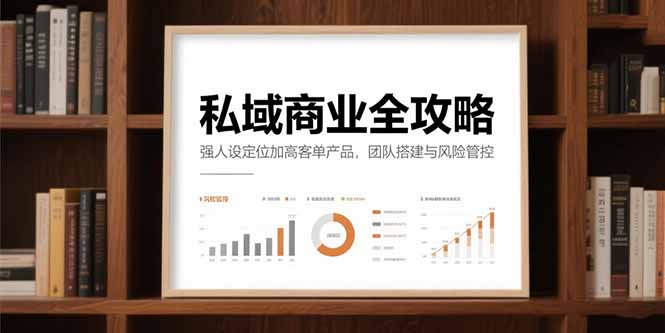 私域商业全攻略，强人设定位加高客单产品，团队搭建与风险管控 - 创享网-创享网