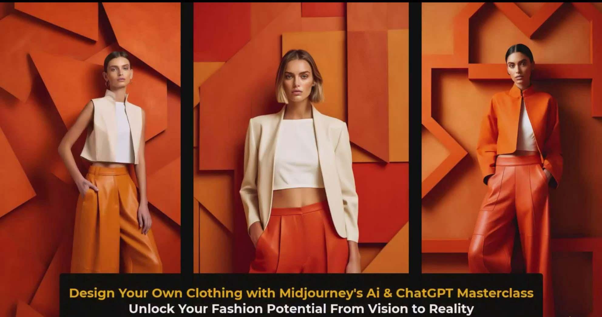 图片[3]-利用 Midjourneys Ai 人工智能设计自己的服装AI大师班-10节课-中英字幕 - 创享网-创享网