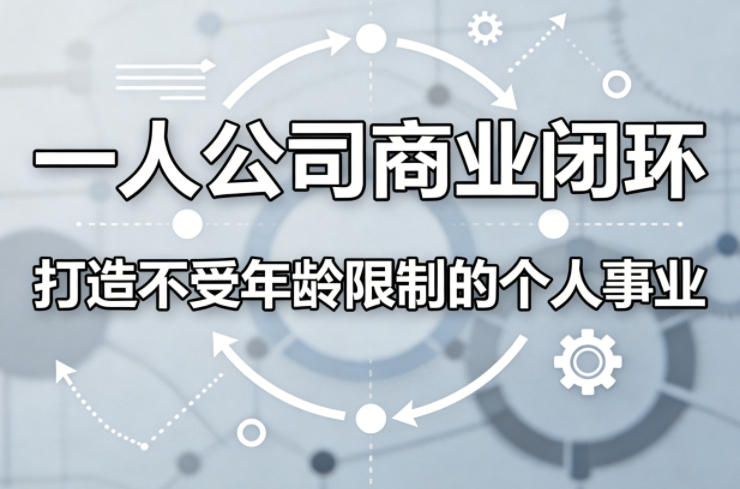 一人公司商业闭环，打造一份不受年龄限制的个人事业-创享网