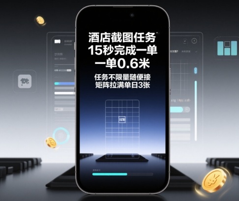 酒店截图任务，15秒完成一单，一单0.6米，任务不限量随便接，矩阵拉满单日3张【揭秘】 - 创享网-创享网