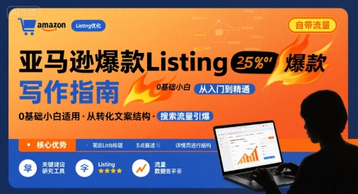 亚马逊爆款Listing写作方法，亚马逊0基础小白也能写爆款自带流量的Listing - 创享网-创享网