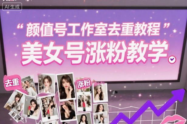颜值号工作室去重教程，美女号涨粉教学-创享网