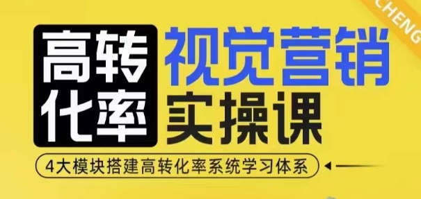 高转化率·视觉营销实操课，4大模块搭建高转化率系统学习体系 - 创享网-创享网