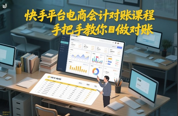 快手平台电商会计对账课程，手把手教你做对账 - 创享网-创享网