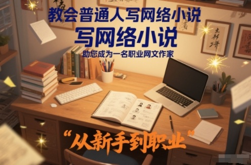 教会普通人写网络小说,助您成为一名职业网文作家-创享网