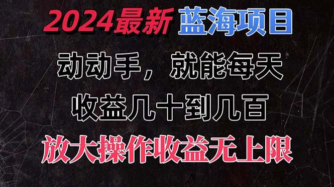 有手就行的2024全新蓝海项目，每天1小时收益几十到几百，可放大操作收... - 创享网-创享网