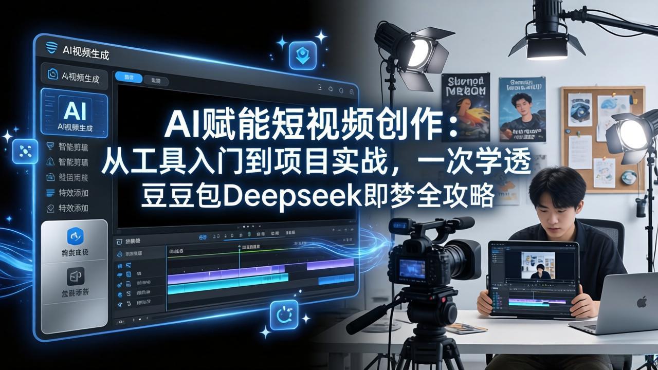 AI赋能短视频创作：从工具入门到项目实战，一次学透豆包Deepseek即梦全攻略 - 创享网-创享网