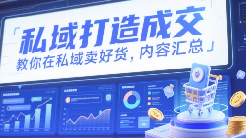 私域打造成交，教你在私域卖好货，内容汇总 - 创享网-创享网