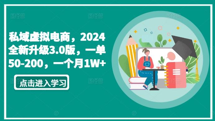 私域虚拟电商，2024全新升级3.0版，一单50-200，一个月1W+【揭秘】 - 创享网-创享网