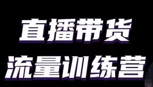 直播带货流量训练营，小白主播必学直播课 - 创享网-创享网