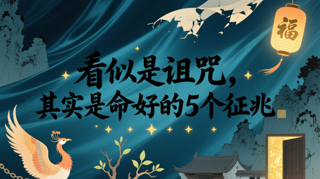 付费文章：看似是诅咒，其实是命好的5个征兆-创享网