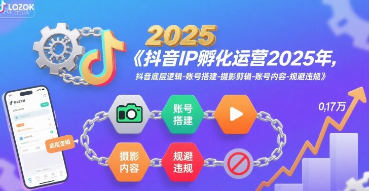 抖音IP孵化运营2025年，抖音底层逻辑-账号搭建-摄影剪辑-账号内容-规避违规 - 创享网-创享网