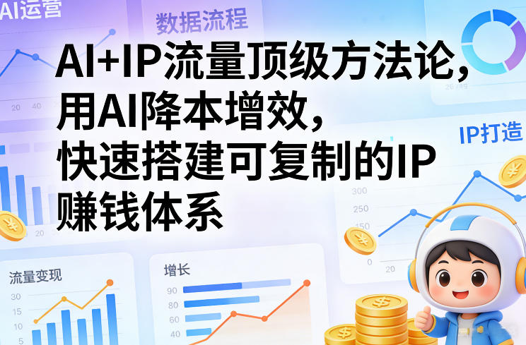 AI+IP流量顶级方法论，用AI降本增效，快速搭建可复制的IP賺钱体系-创享网