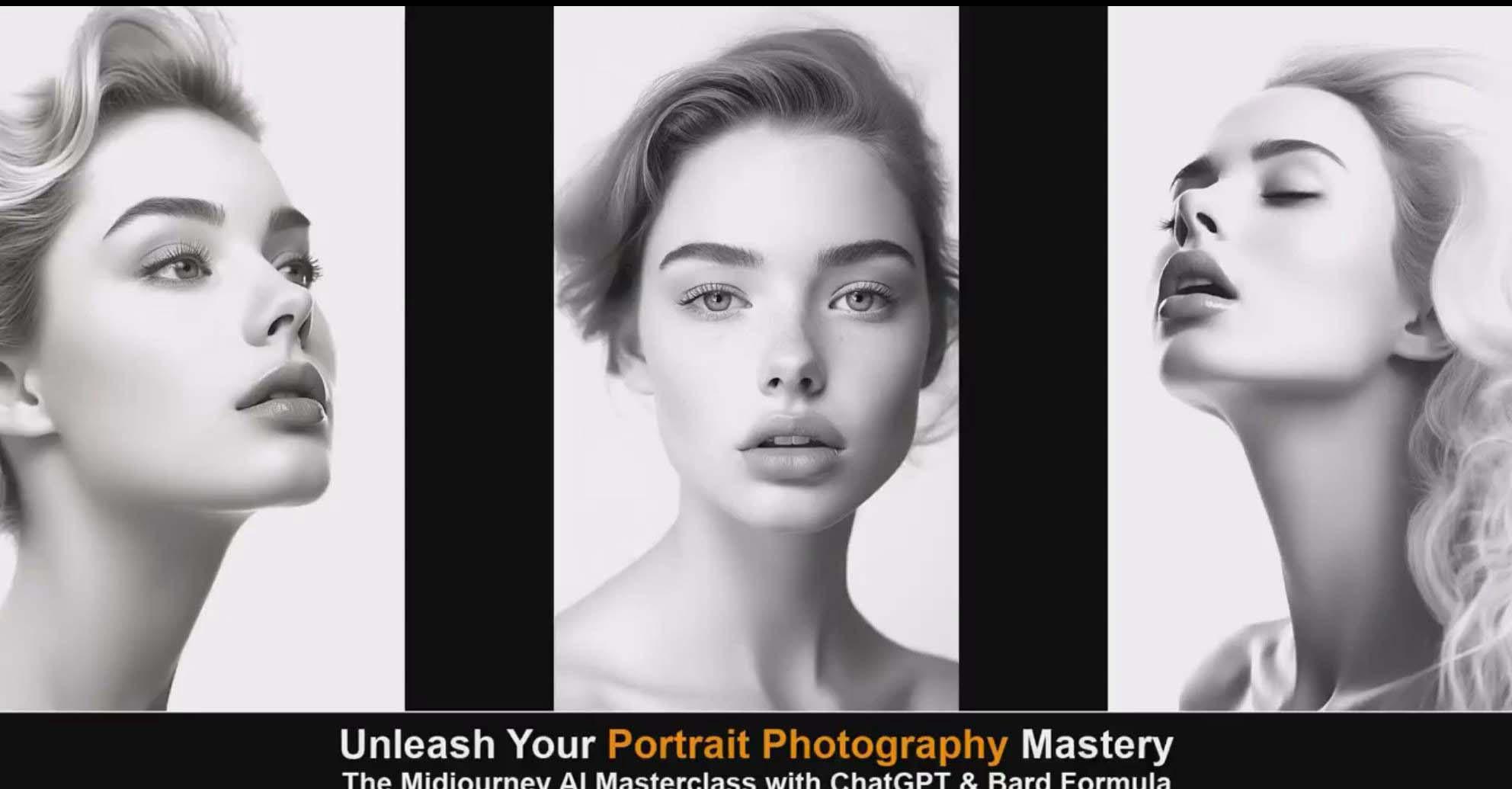 图片[1]-(9312期)Midjourney v5 ChatGPT 和 Bard AI人工智能人像摄影大师班-15节-中英字幕 - 创享网-创享网