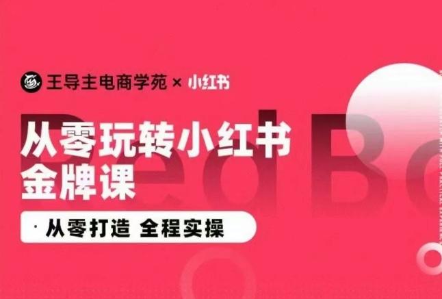 王导主·小红书电商运营实操课，​从零打造  全程实操 - 创享网-创享网