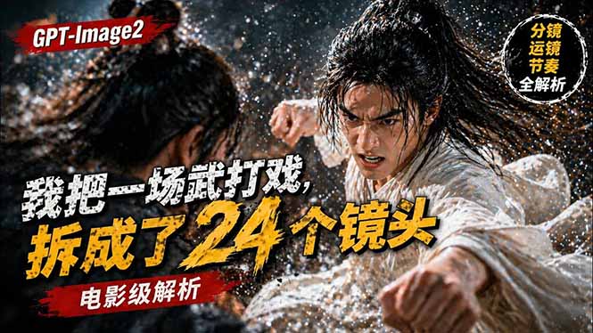 用GPT-Image2，把一段武打对决拆成24个连续镜头，从人物建立、动作衔接、运镜节奏，到情绪爆发 - 创享网-创享网
