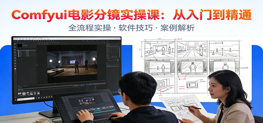 ComfyUI电影分镜实操课：分镜一致性，全流程AI视频制作，零基础也能做专业分镜 - 创享网-创享网