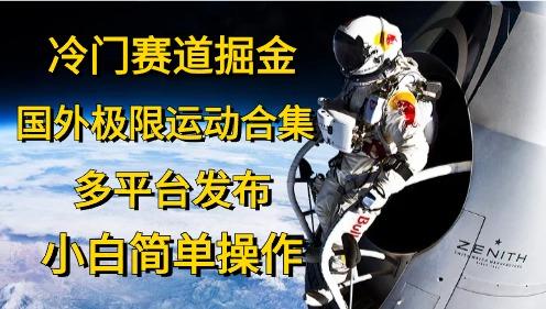 冷门赛道掘金，国外极限运动视频合集，多平台发布，小白简单操作 - 创享网-创享网
