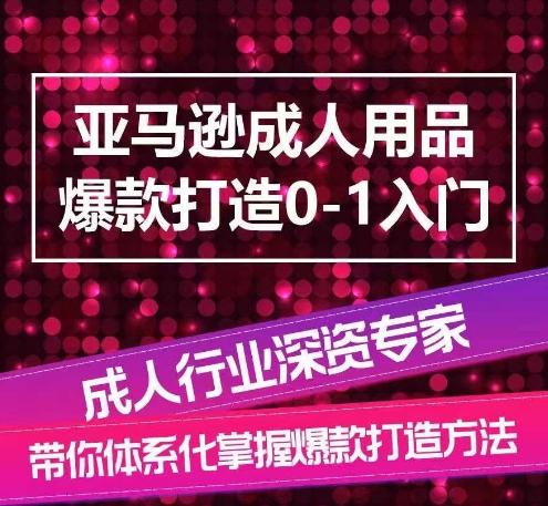 亚马逊成人用品爆款打造0-1入门，系统化讲解亚马逊成人用品爆款打造的流程 - 创享网-创享网