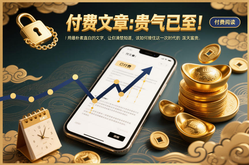 付费文章:贵气已至!用最朴素直白的文字,让你清楚知道,该如何接住这一次时代的泼天富贵-创享网