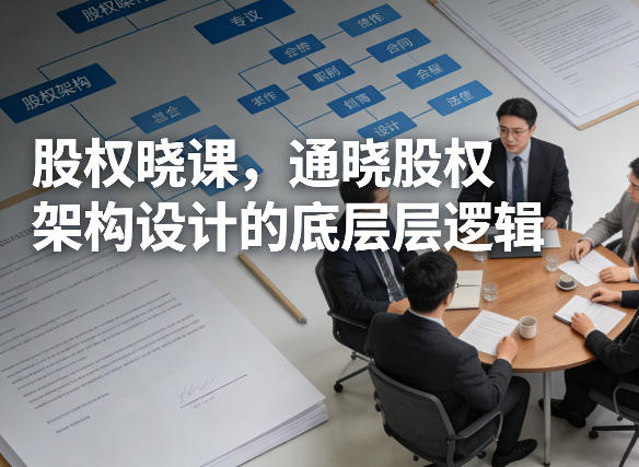 股权晓课，通晓股权架构设计的底层逻辑-创享网