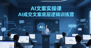 AI文案实操课，AI成交文案底层逻辑训练营 - 创享网-创享网