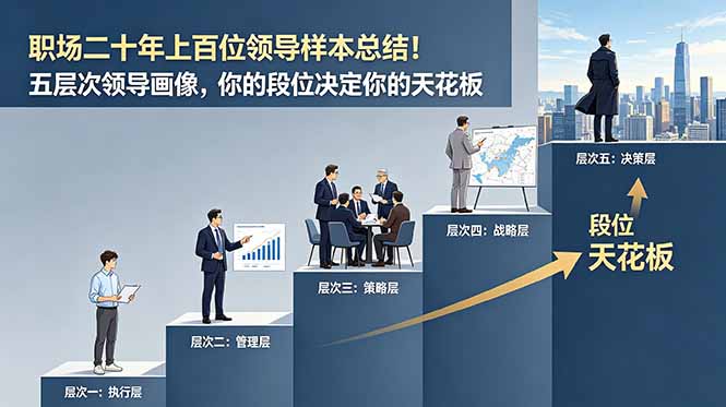 付费文章:职场二十年上百位领导样本总结!五层次领导画像,你的段位决定你的天花板-创享网