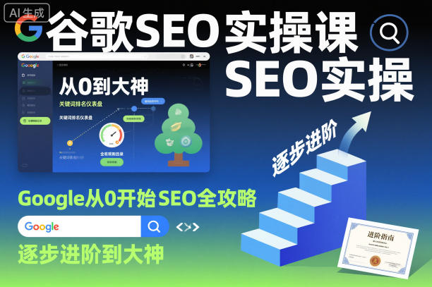 谷歌SEO实操课，Google从0开始SEO全攻略，逐步进阶到大神-创享网