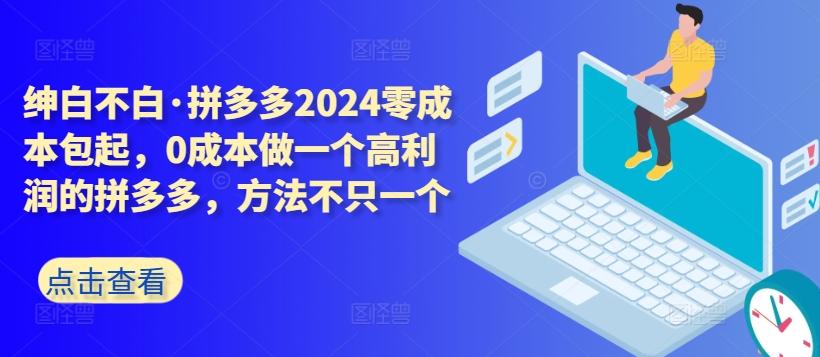 拼多多2024零成本包起，0成本做一个高利润的拼多多，方法不只一个 - 创享网-创享网