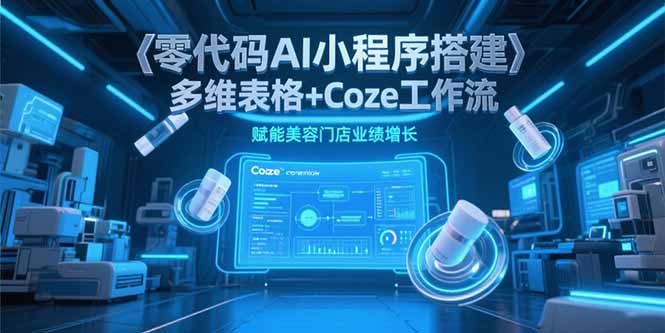 零代码AI小程序搭建，多维表格+Coze工作流，赋能美容门店业绩增长 - 创享网-创享网