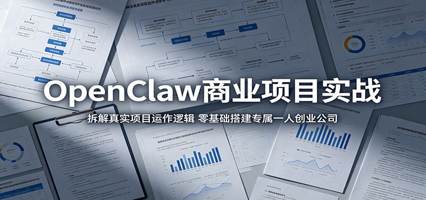 OpenClaw商业项目实战：拆解真实项目运作逻辑，零基础搭建专属一人创业公司 - 创享网-创享网