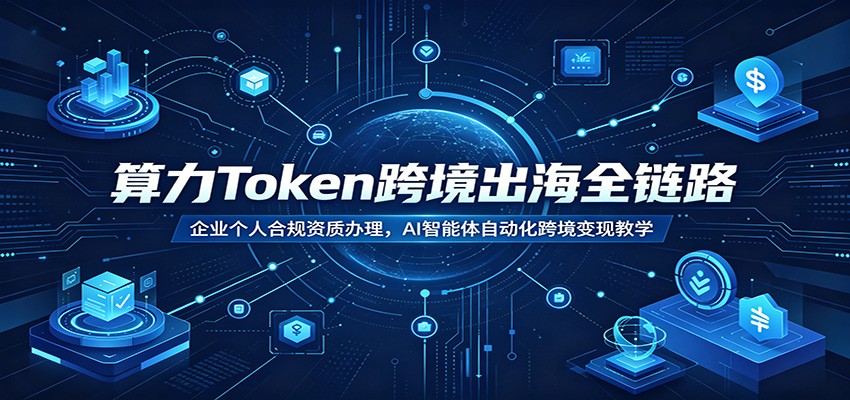 算力Token跨境出海全链路：企业个人合规资质办理，AI智能体自动化跨境变现教学 - 创享网-创享网