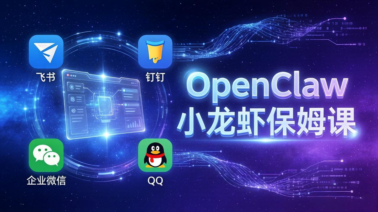OpenClaw小龙虾保姆课： Windows/macOS/Linux/Docker全系统安装，飞书+钉钉+企业微信+QQ 全接入 - 创享网-创享网