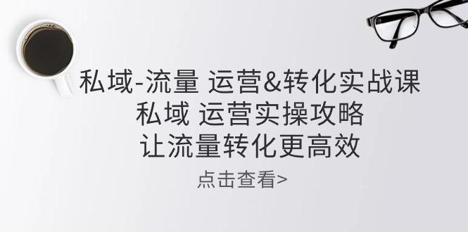 私域-流量 运营&转化实操课：私域 运营实操攻略 让流量转化更高效 - 创享网-创享网