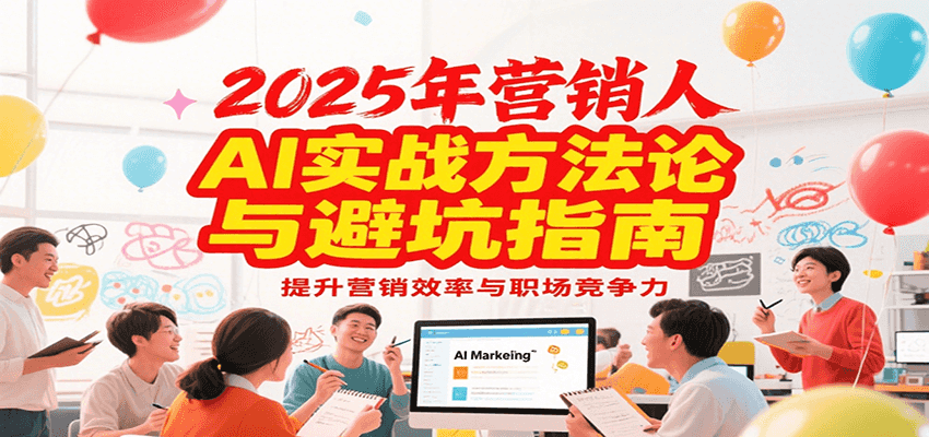 2025年营销实战方法论与避坑指南，利用AI提升营销效率与职场竞争力 - 创享网-创享网